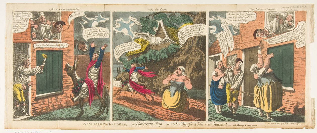 A Paradice [sic] for Fools-A Nocturnal Trip-tai-The Disciple of Johanna Benigh..., 1. syyskuuta 1814. tekijältä Charles Williams