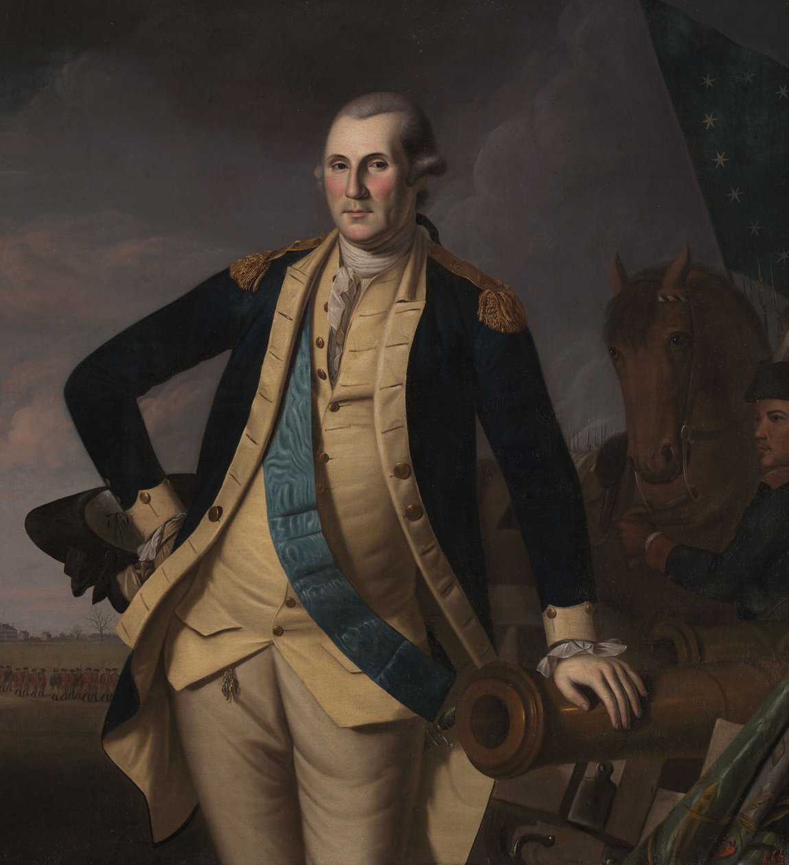 George Washington Princetonin taistelussa, n. 1779 (öljy kankaalle) tekijältä Charles Willson (and workshop) Peale