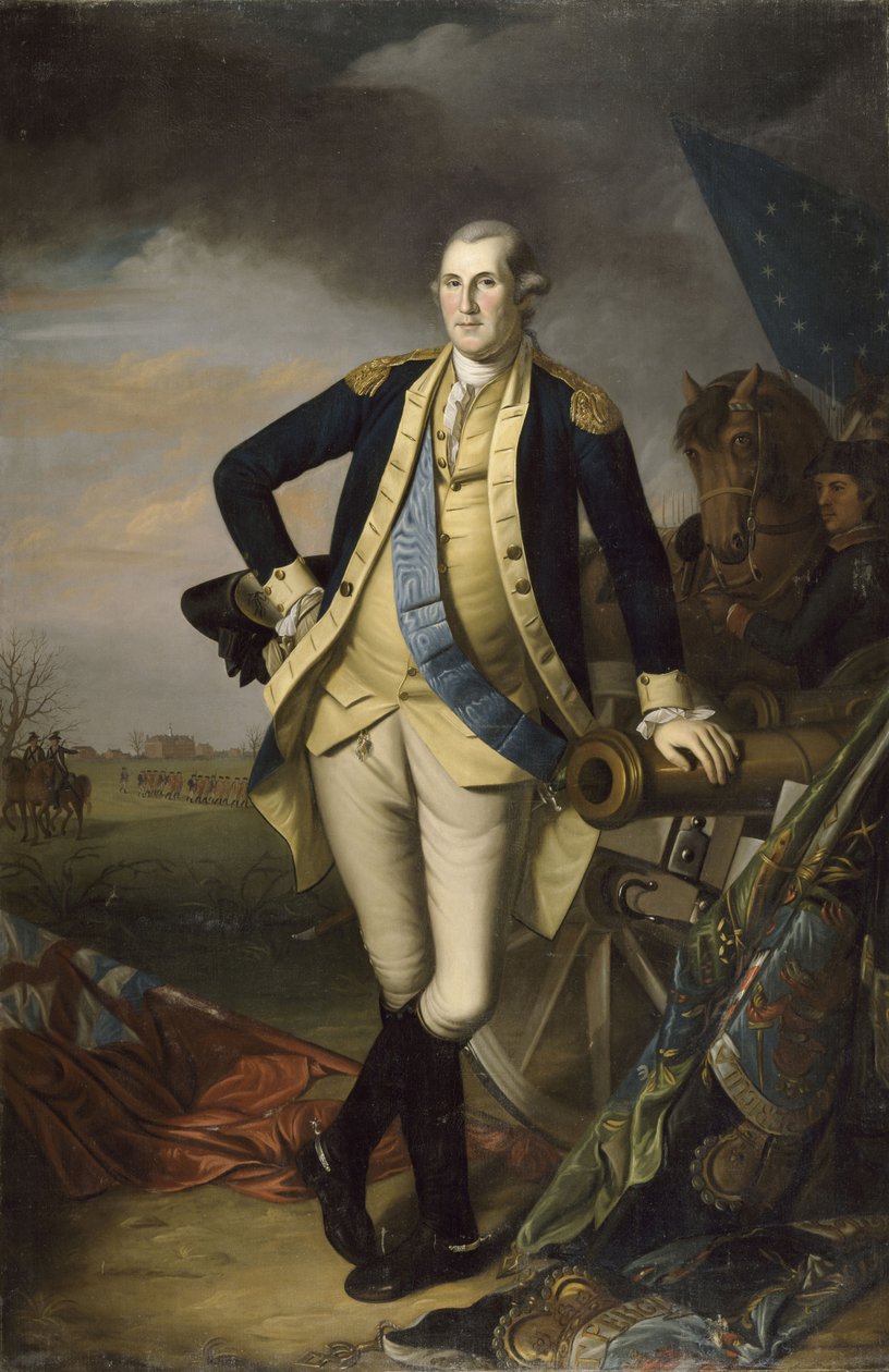 George Washington Princetonin taistelun jälkeen 3. tammikuuta 1777 tekijältä Charles Willson Peale