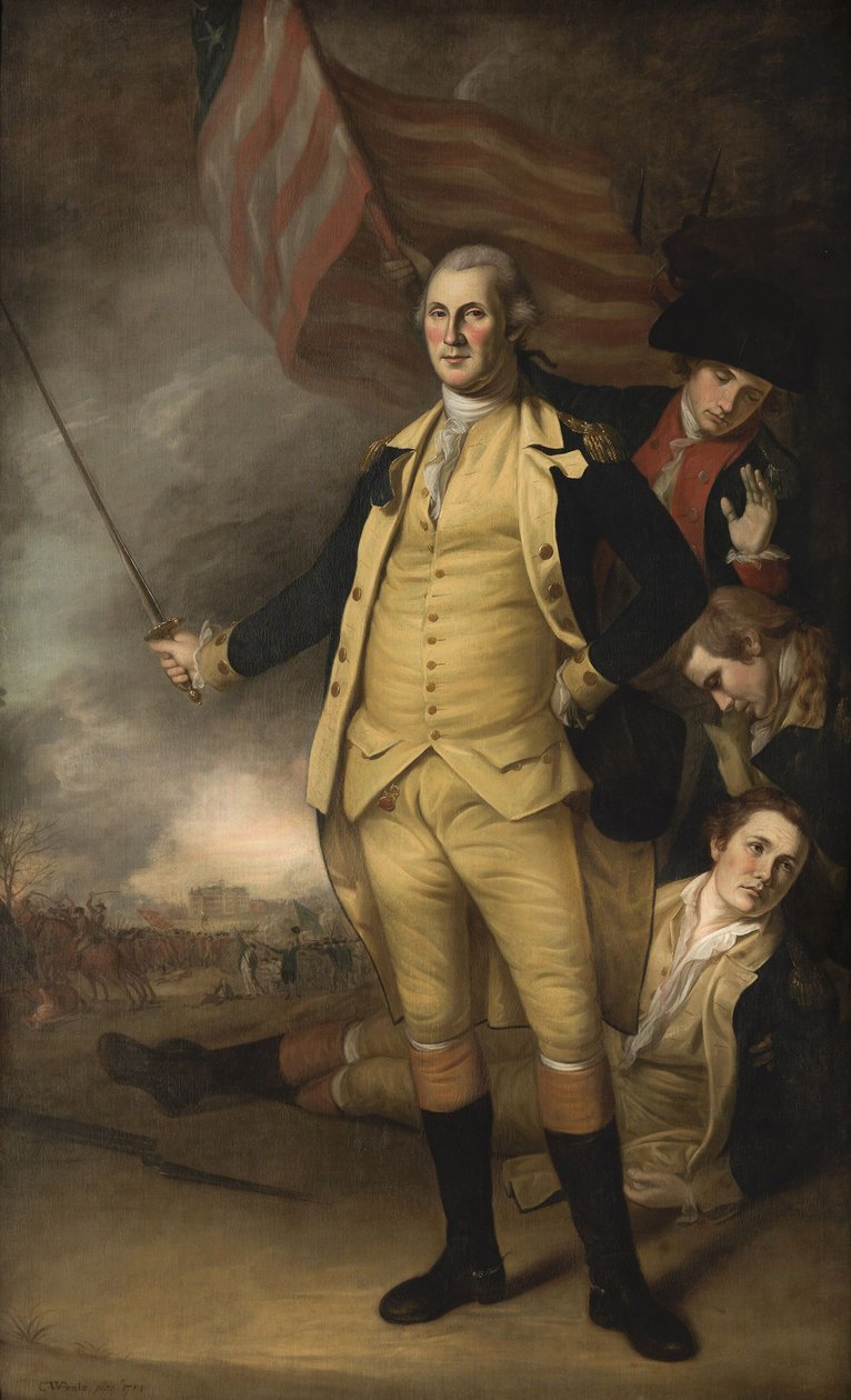 George Washington Princetonin taistelussa tekijältä Charles Willson Peale