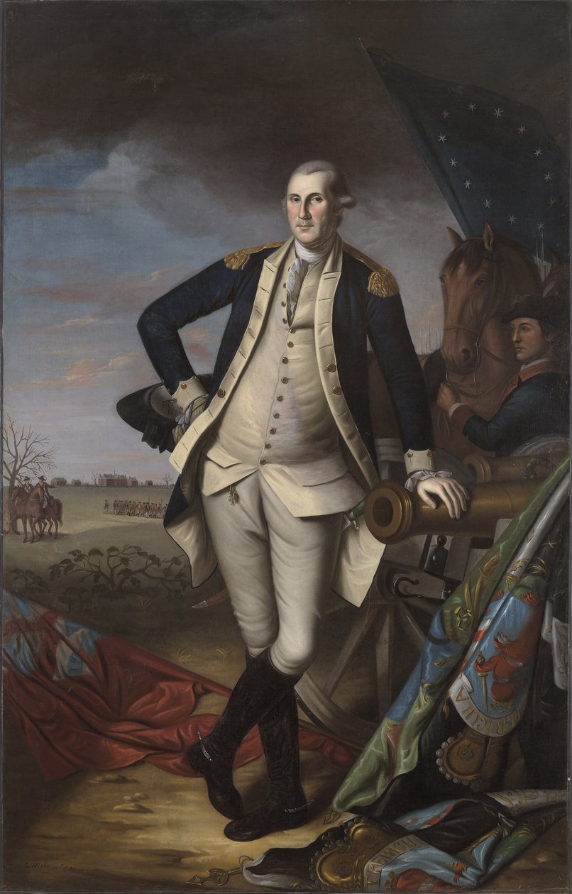 George Washington Princetonin taistelussa 1781 tekijältä Charles Willson Peale