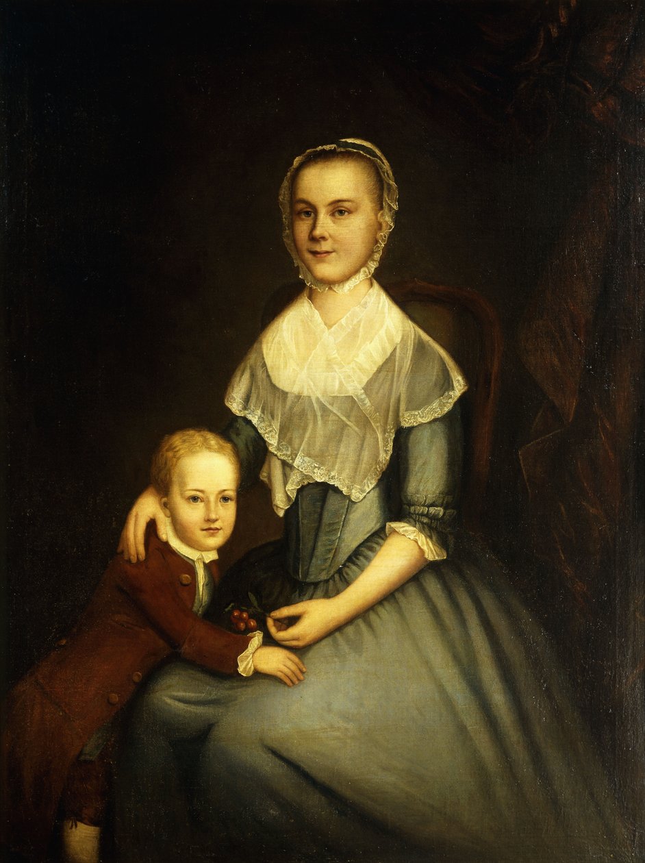 Rouva Arbucklen ja pojan muotokuva, tekijältä Charles Willson Peale