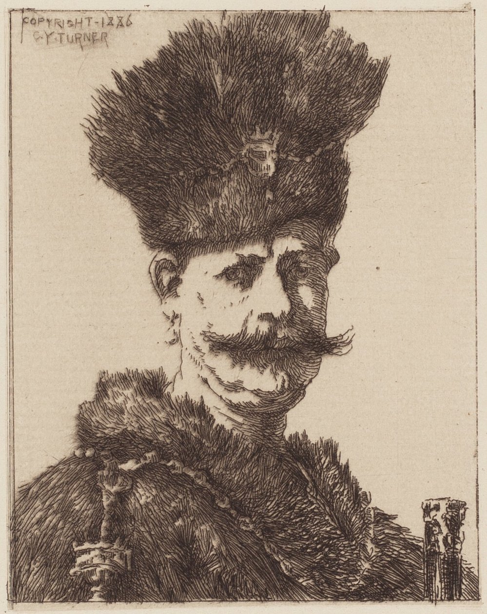 Miehen muotokuva tekijältä Charles Yardley Turner