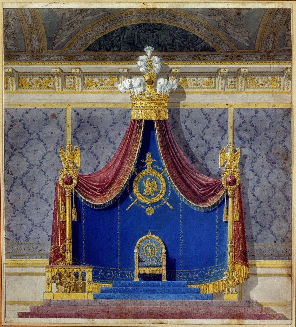 Art France: Napoleon I:n valtaistuin Palais des Tuileries