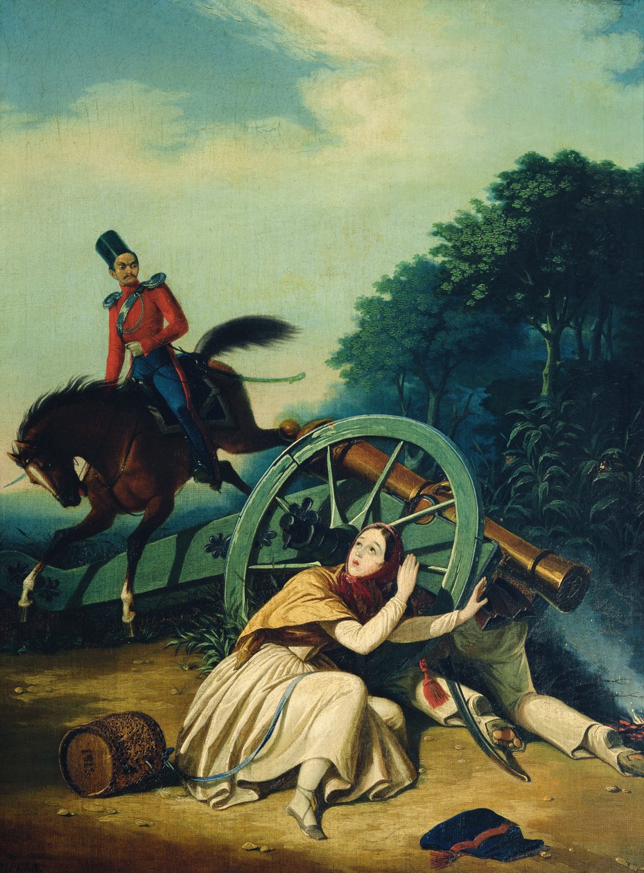 Kohtaus vuoden 1812 Ranskan ja Venäjän sodasta, 1830-luku tekijältä Charles de Hampeln