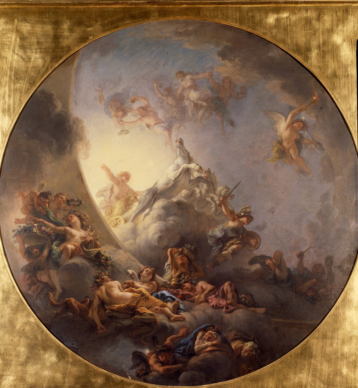 Auringonnousu. Charles De Lafossen (1636-1716) maalaus tekijältä Charles de Lafosse