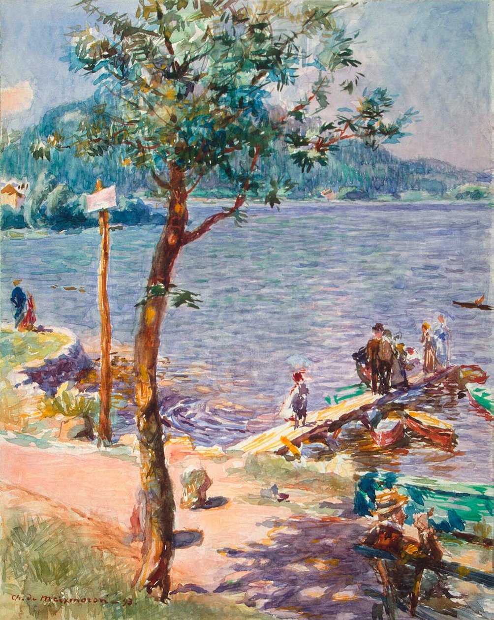 Näkymä järvelle, 1893. tekijältä Charles de Meixmoron de Dombasle