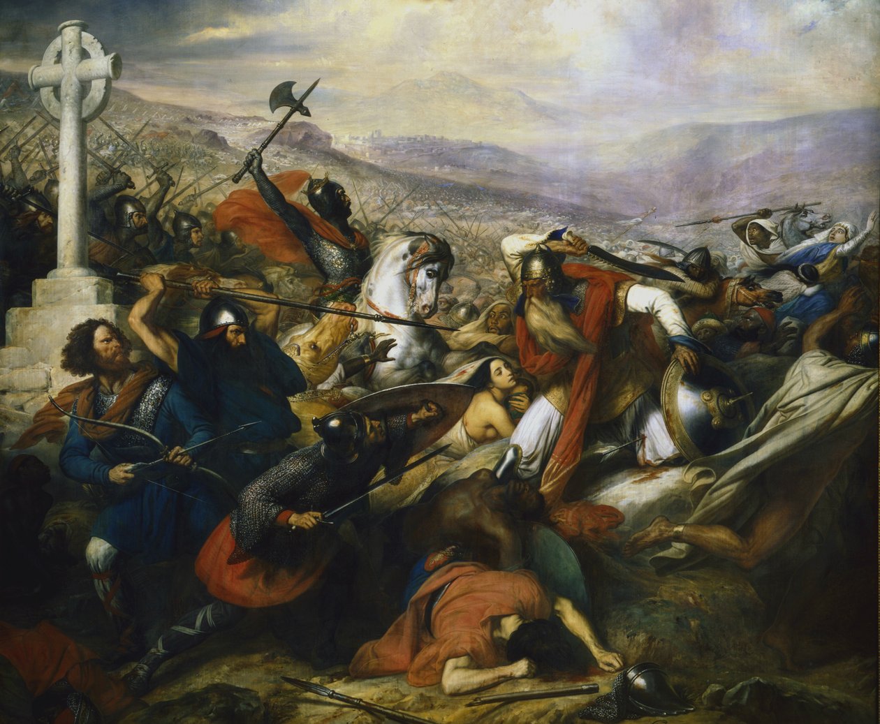 Charles Martel Toursin taistelussa, 1837. tekijältä Charles de Steuben