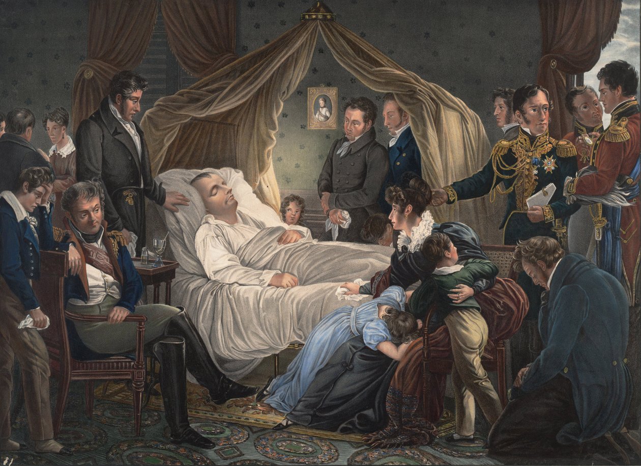 Napoleonin kuolema, 1825 tekijältä Charles de Steuben
