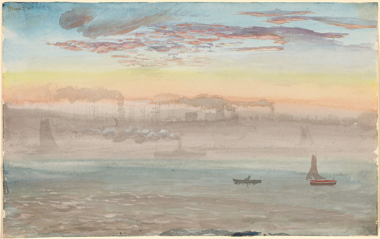 East River, Sunrise tekijältä Charles de Wolf Brownell