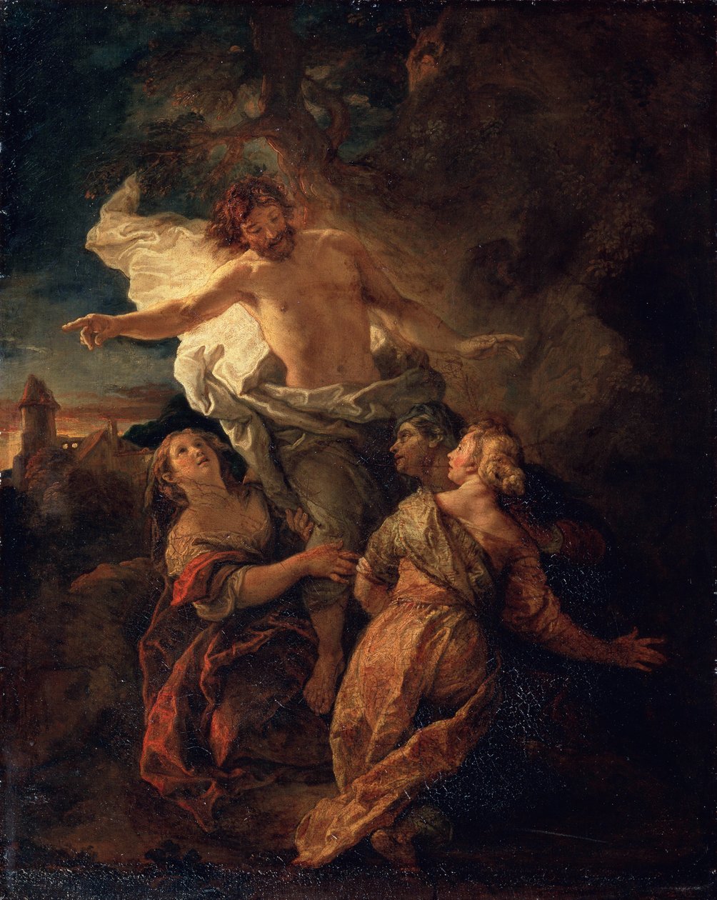 Kristus ja pyhät naiset, 1680-luvun alku tekijältä Charles de la Fosse