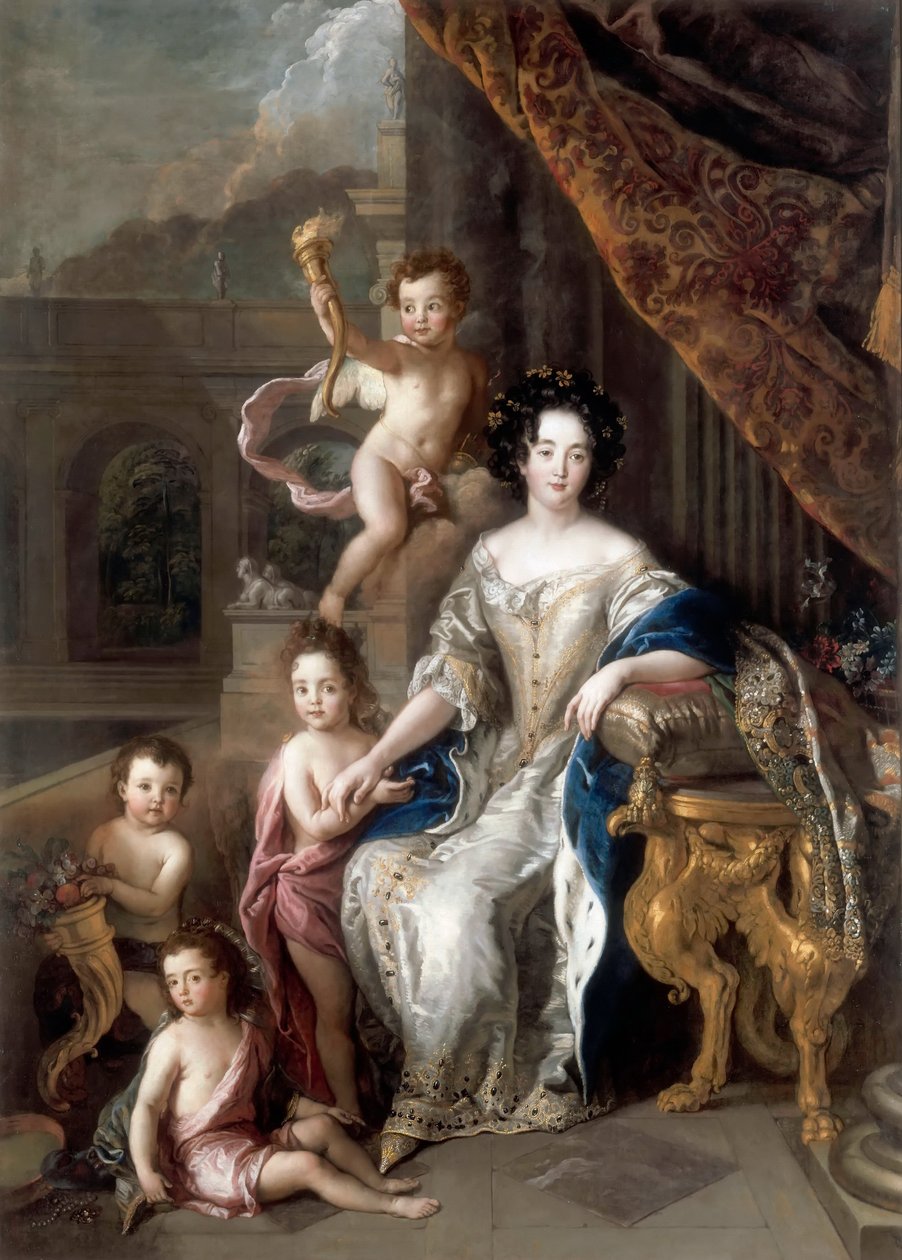 Marquise de Montespan 1640-1707 ja hänen lapsensa tekijältä Charles de la Fosse