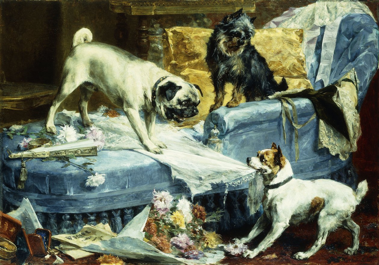 Playing Havoc, 1894 tekijältä Charles van den Eycken