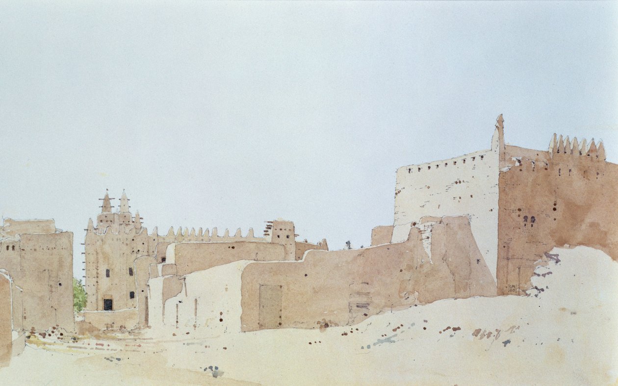 Djenne (Mali) Grande Mosquee, maanantai, 2000 tekijältä Charlie Millar