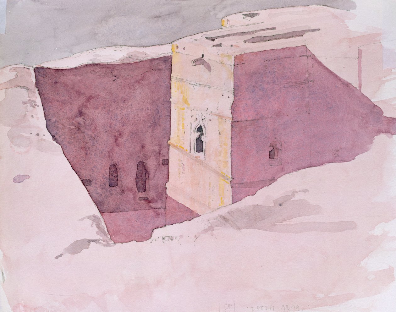 Giorgis Sunset, Lalibela, Etiopia, 1996 (wc paperilla) tekijältä Charlie Millar