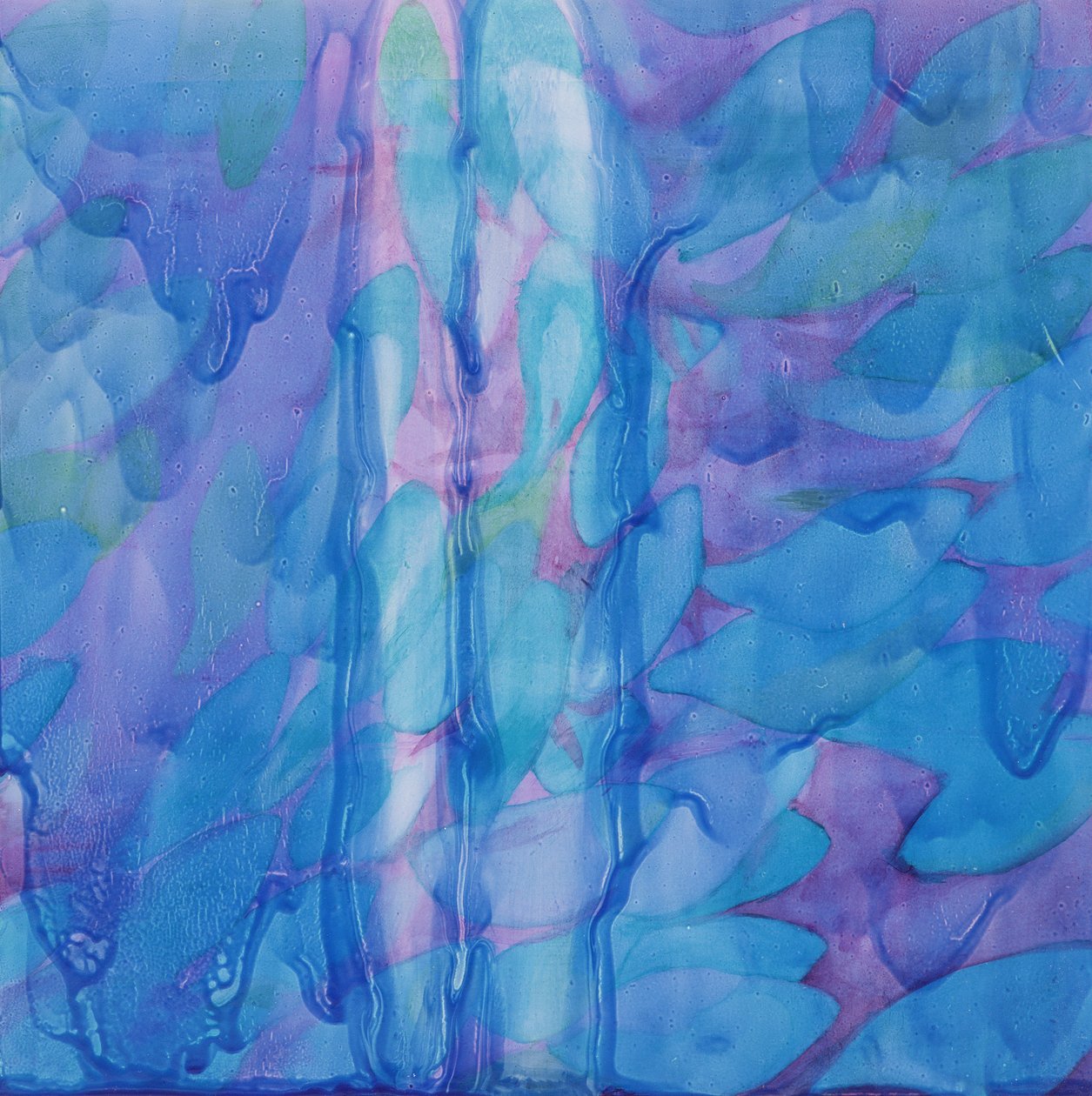 Humpbacks Blue, 2000 (öljy gessoon) tekijältä Charlotte Johnstone