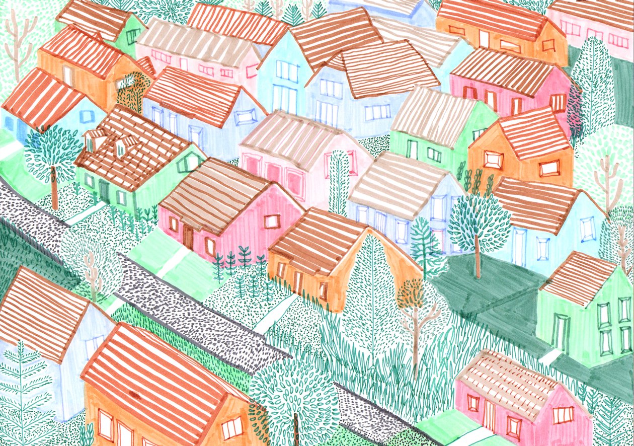 Althohenschönhausen, 2017 (siveltimen kynät) tekijältä Charlotte Orr