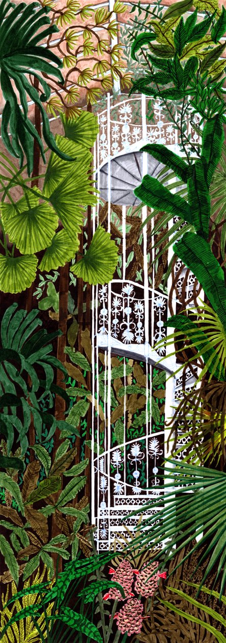 Kew Gardens, 2019 (siveltimen kynät) tekijältä Charlotte Orr