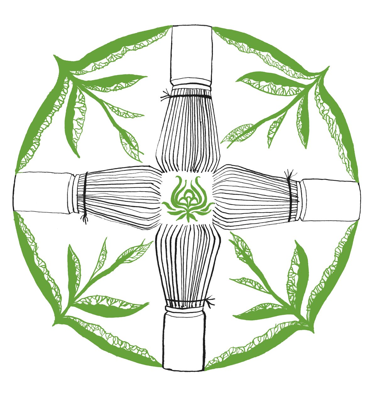 Match Logo, 2018 (kynä ja muste) tekijältä Charlotte Orr