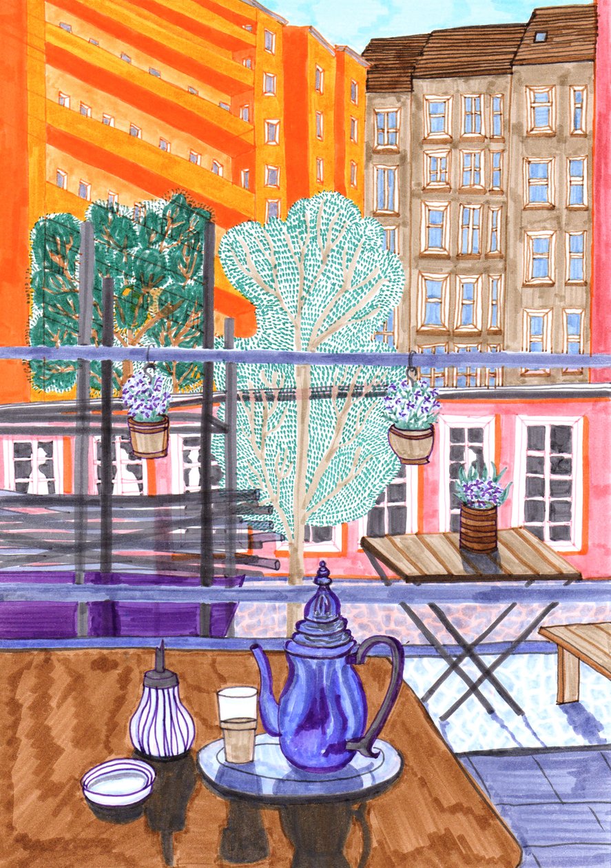 Prenzlauer Berg, 2017 (siveltimen kynät) tekijältä Charlotte Orr