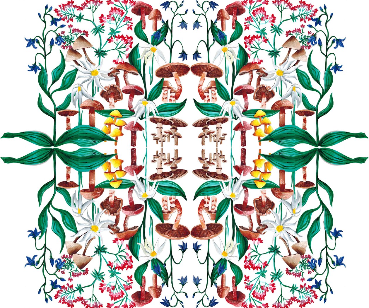 Wild Plants, 2015 akryyli tekijältä Charlotte Orr