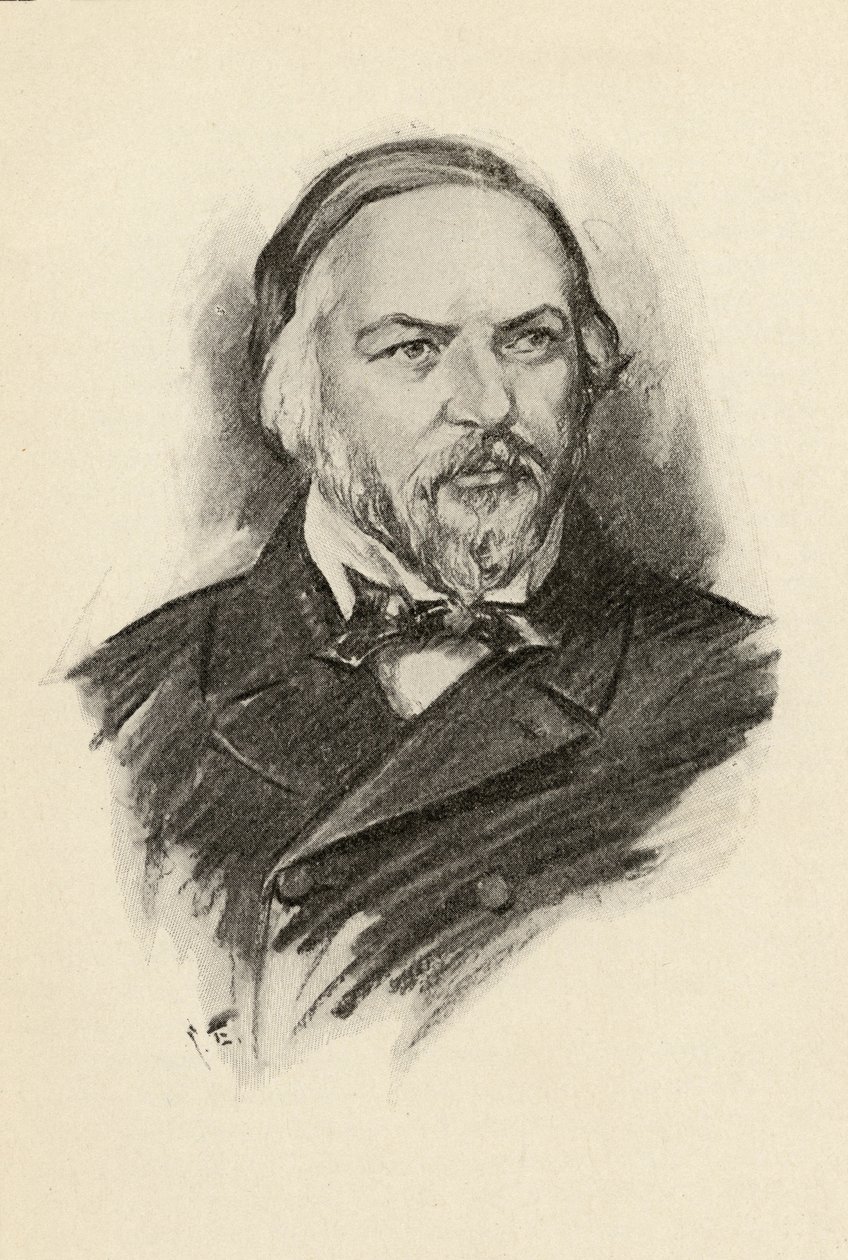 Mikhail Glinka (1804-57) kuvitus Olin Downesin teoksesta The Lure of Music, 1922 tekijältä Chase Emerson