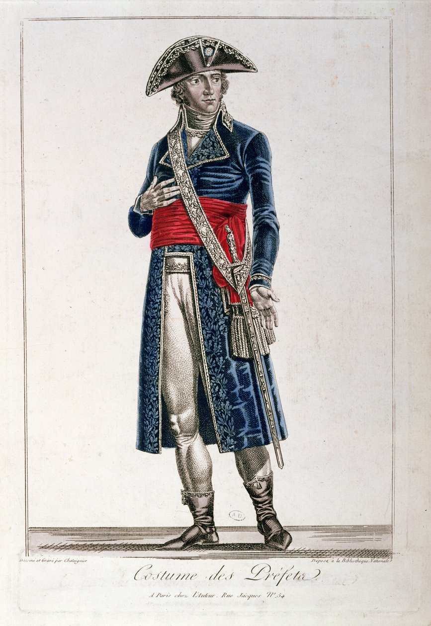 Prefektin asu ensimmäisen tasavallan konsulaatin (1799-1804) aikana, noin 1800 (ks. myös 217238). tekijältä Chataignier