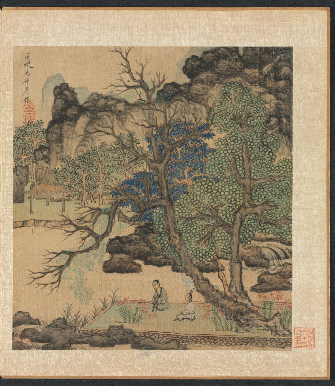 Maalauksia muinaisten mestareiden mukaan: Scholars in a Garden, 1598-1652. tekijältä Chen Hongshou