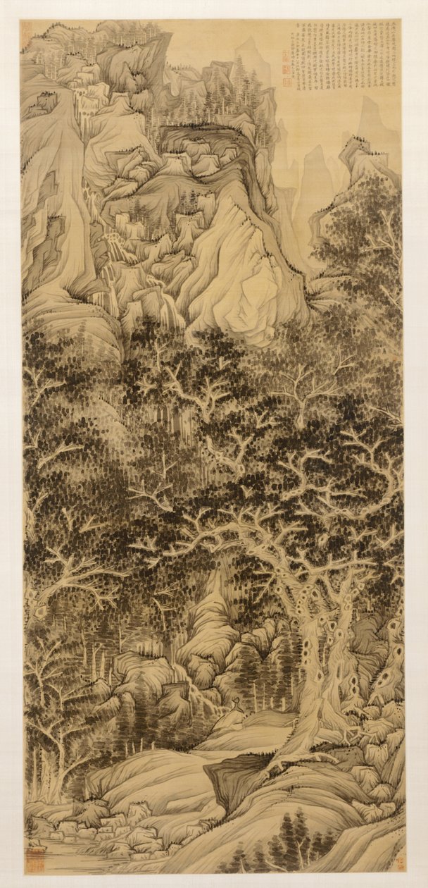 Viiden kaihien vuori, 1650. tekijältä Chen Hongshou
