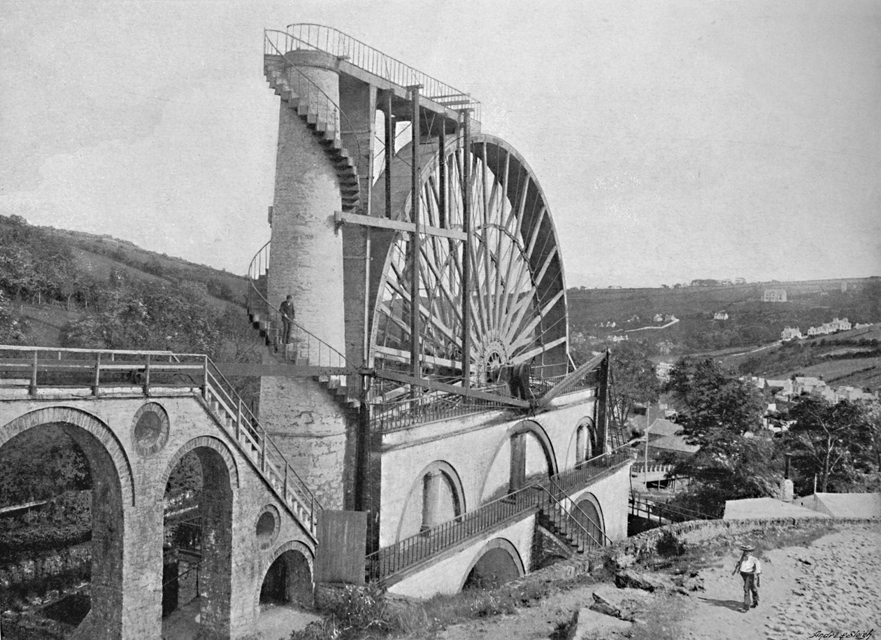 Laxey Wheel, Mansaari, 1896 tekijältä Chester Vaughan