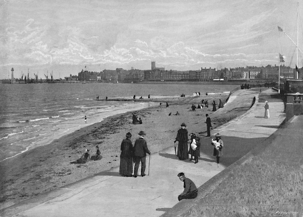 Margate, Royal Crescent, vuodelta 1896 tekijältä Chester Vaughan