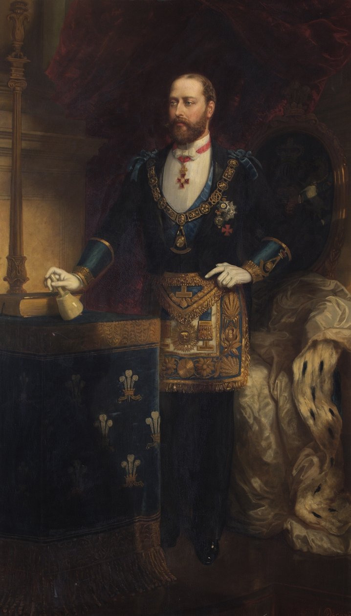 Albert Edward, Walesin prinssi suurmestarina, 1885 tekijältä Chevalier Louis William Desanges