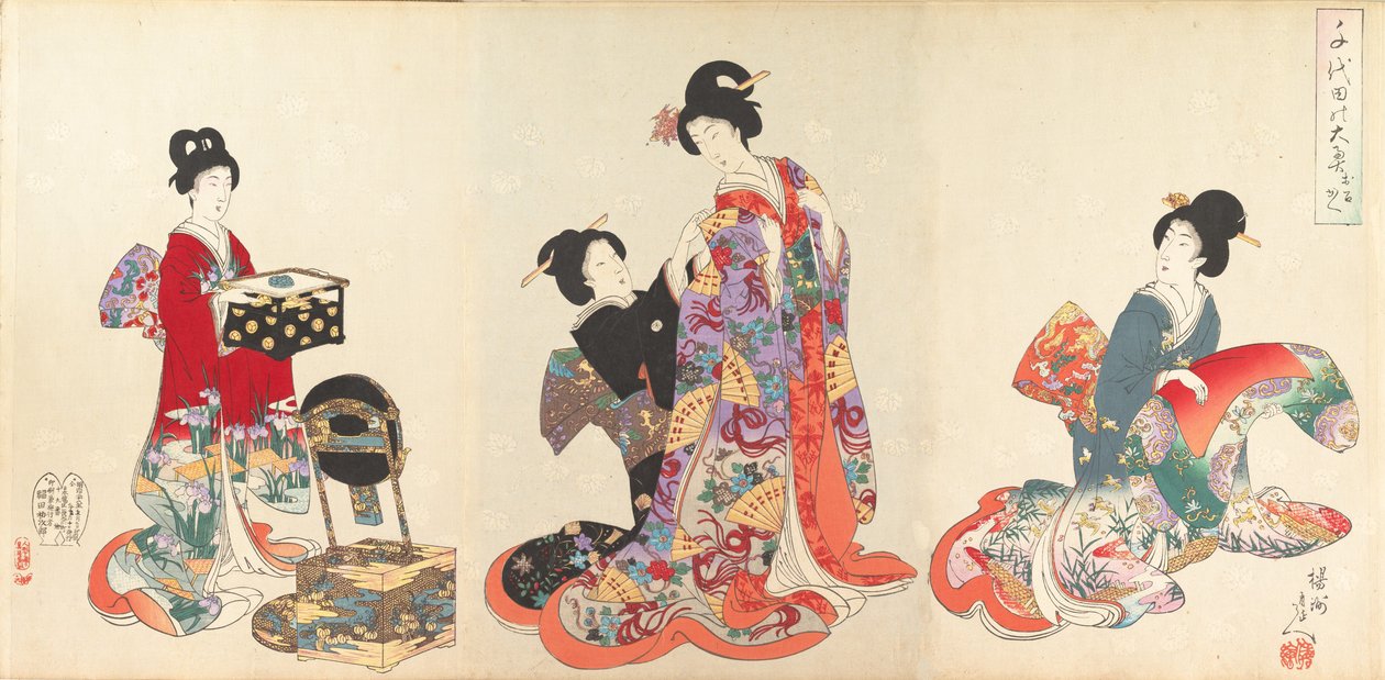 Chiyoda Castle Album of Women, 1895., 1895. tekijältä Chikanobu Yoshu