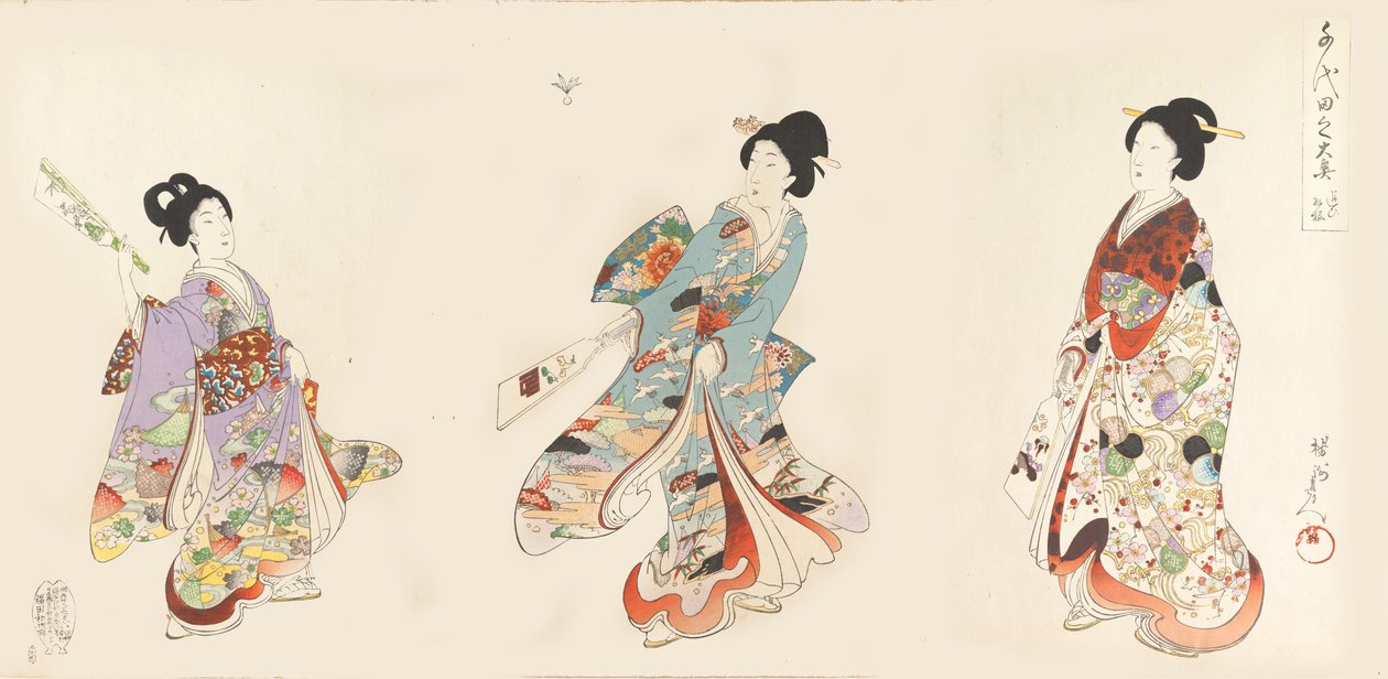 Chiyoda Castle Album of Women, 1895., 1895. tekijältä Chikanobu Yoshu