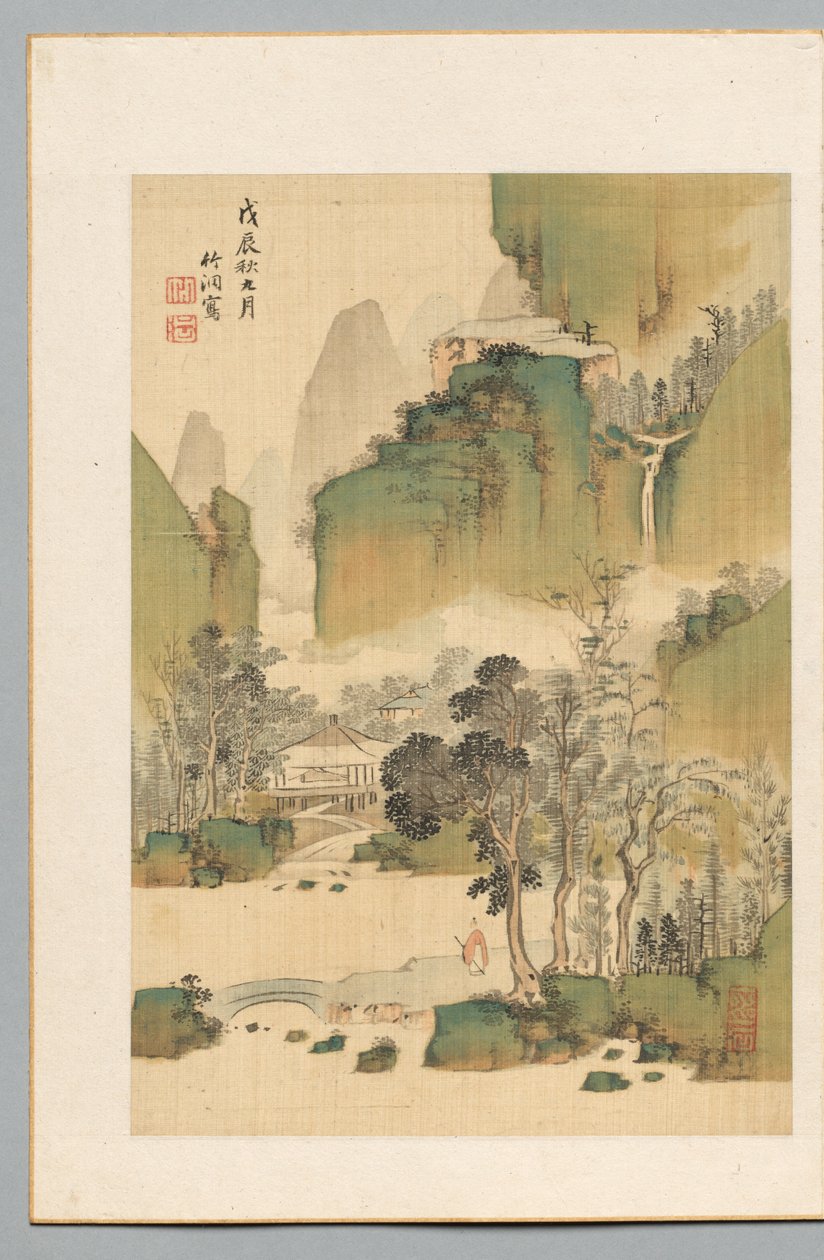 Maisema, 1808. tekijältä Chikuto Nakabayashi