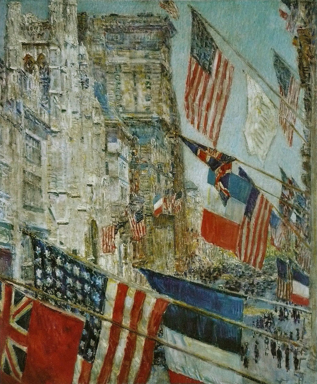 Liittoutuneiden päivä, toukokuu 1917 Jour des Allies, toukokuu 1917 n tekijältä Childe Hassam
