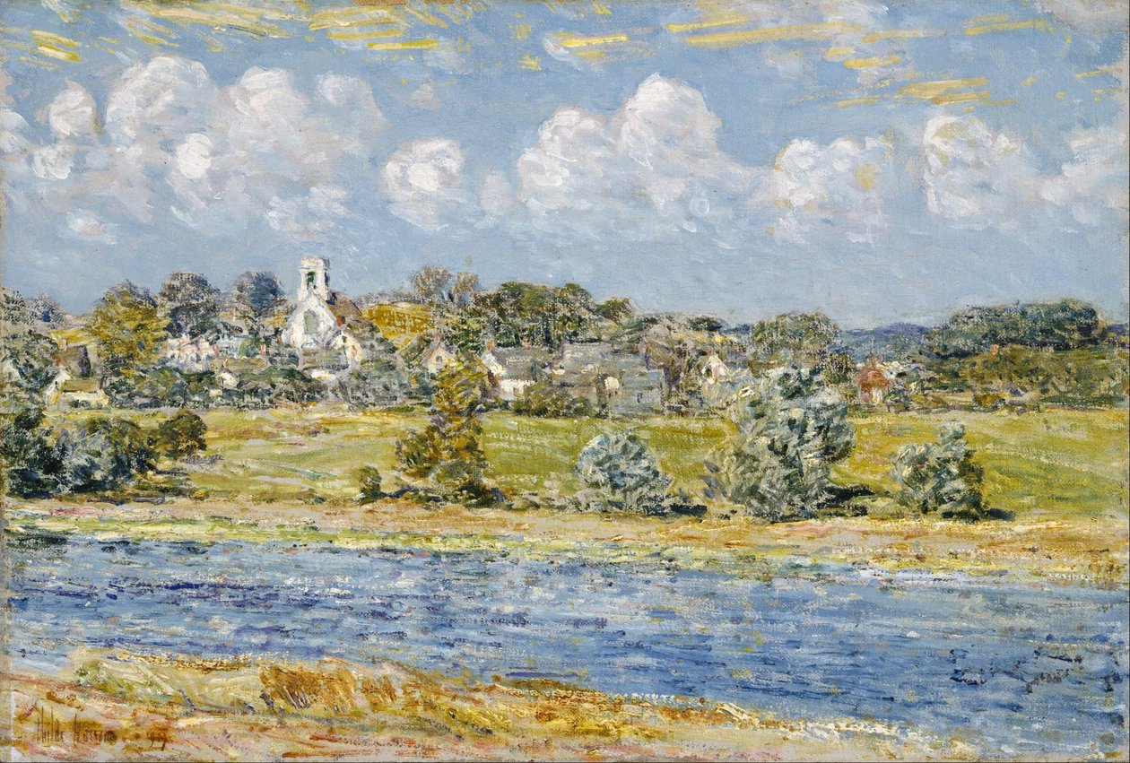 Maisema Newfieldsissä, New Hampshire tekijältä Childe Hassam
