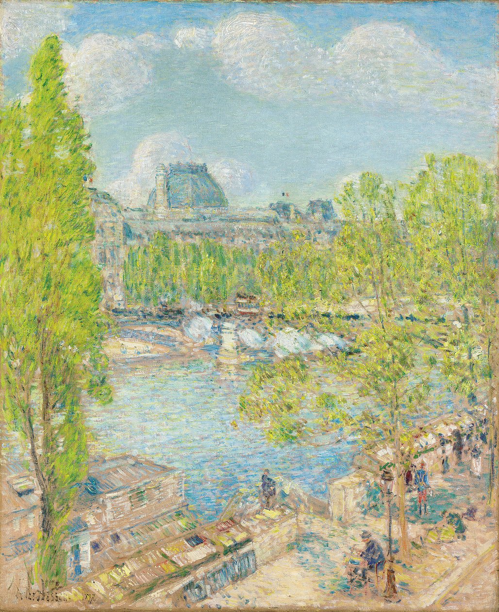 huhtikuuta, Quai Voltaire, Pariisi tekijältä Childe Frederick Hassam