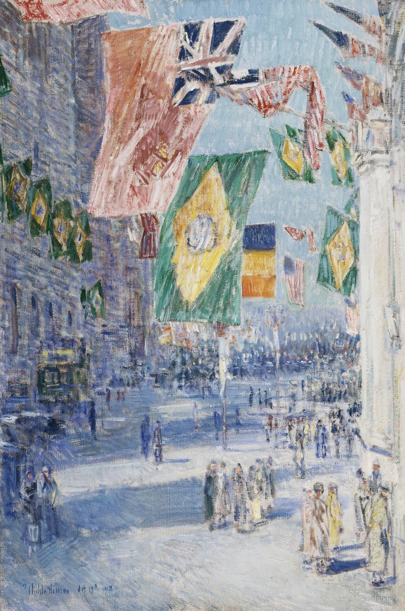 Avenue of the Allies: Brasilia, Belgia tekijältä Childe Frederick Hassam