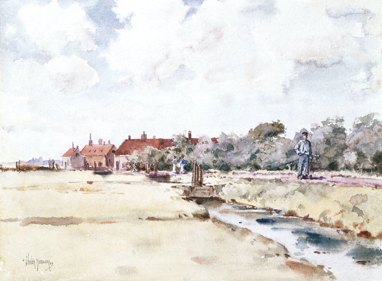 Kanavakohtaus tekijältä Childe Frederick Hassam
