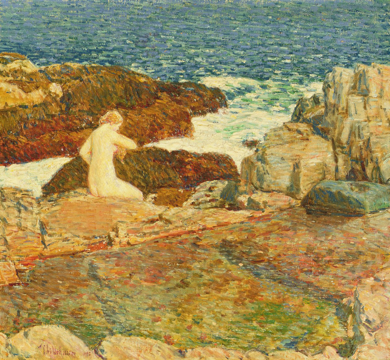 East Headland Pool tekijältä Childe Frederick Hassam