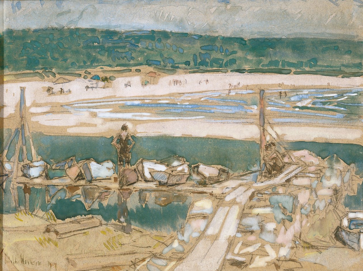 Good Harbour Beach, Gloucester tekijältä Childe Frederick Hassam