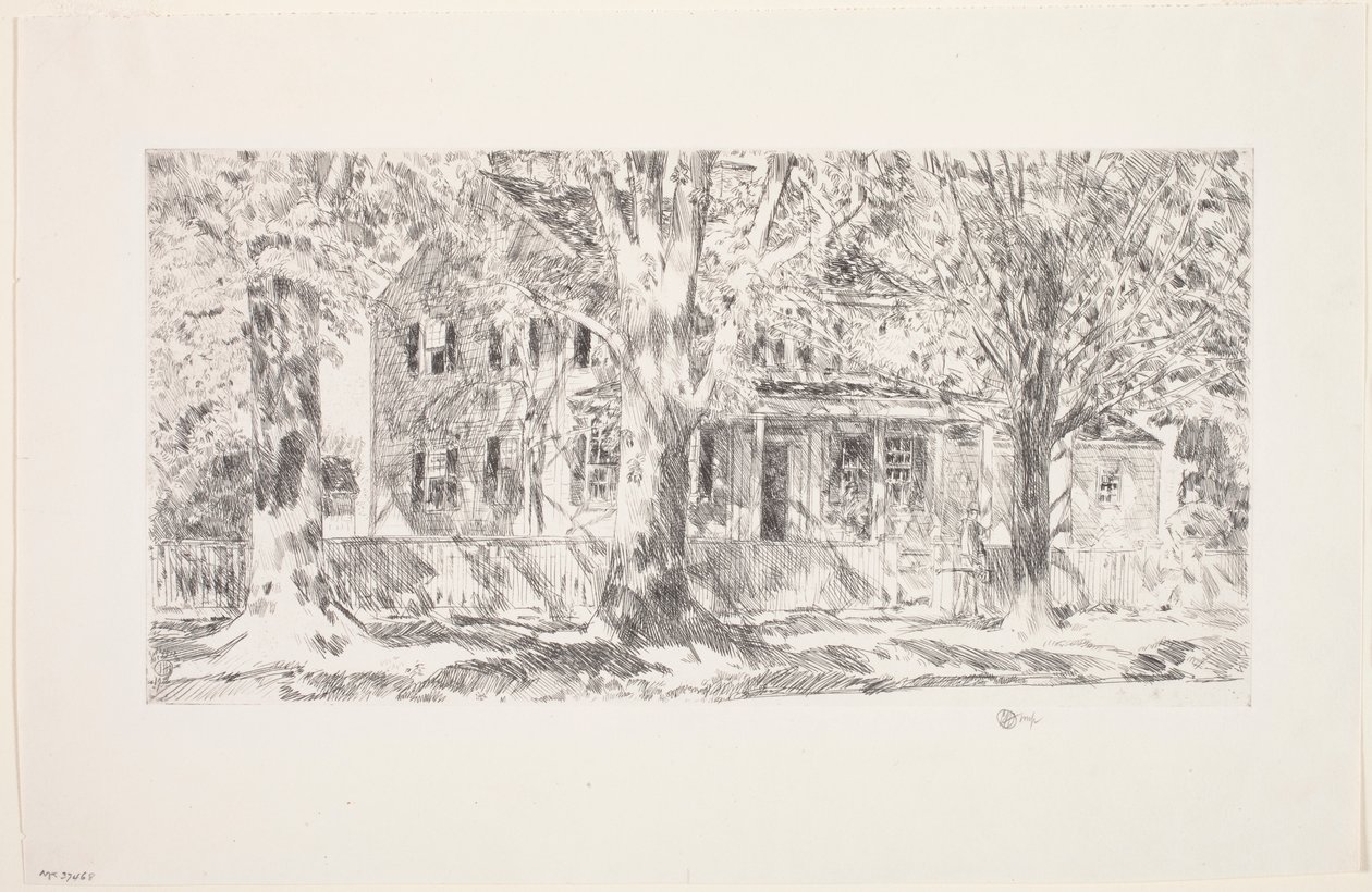 Talo Main Streetillä, East Hamptonissa tekijältä Childe Frederick Hassam