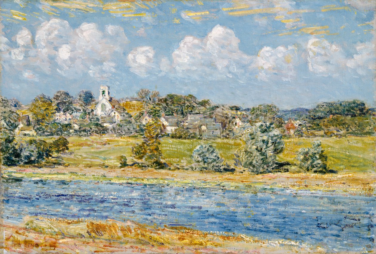 Maisema Newfieldsissä, New Hampshiressa tekijältä Childe Frederick Hassam