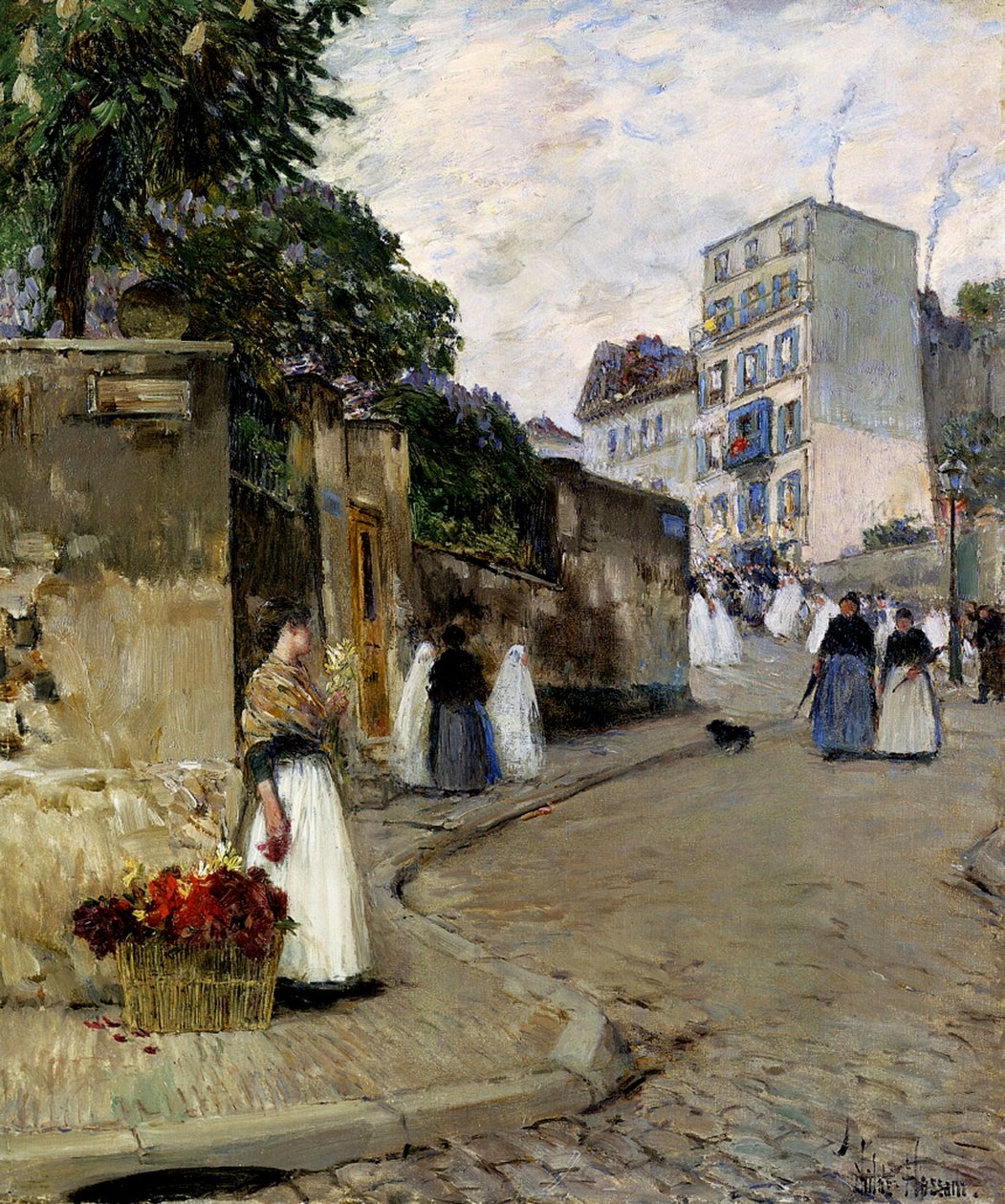 Montmartre, Pariisi tekijältä Childe Frederick Hassam