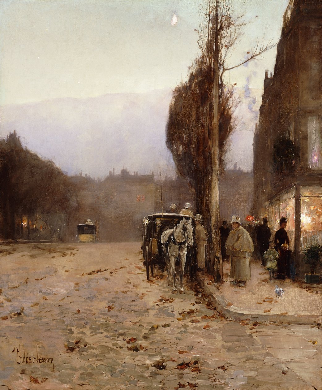 Pariisi Twilightissa tekijältä Childe Frederick Hassam