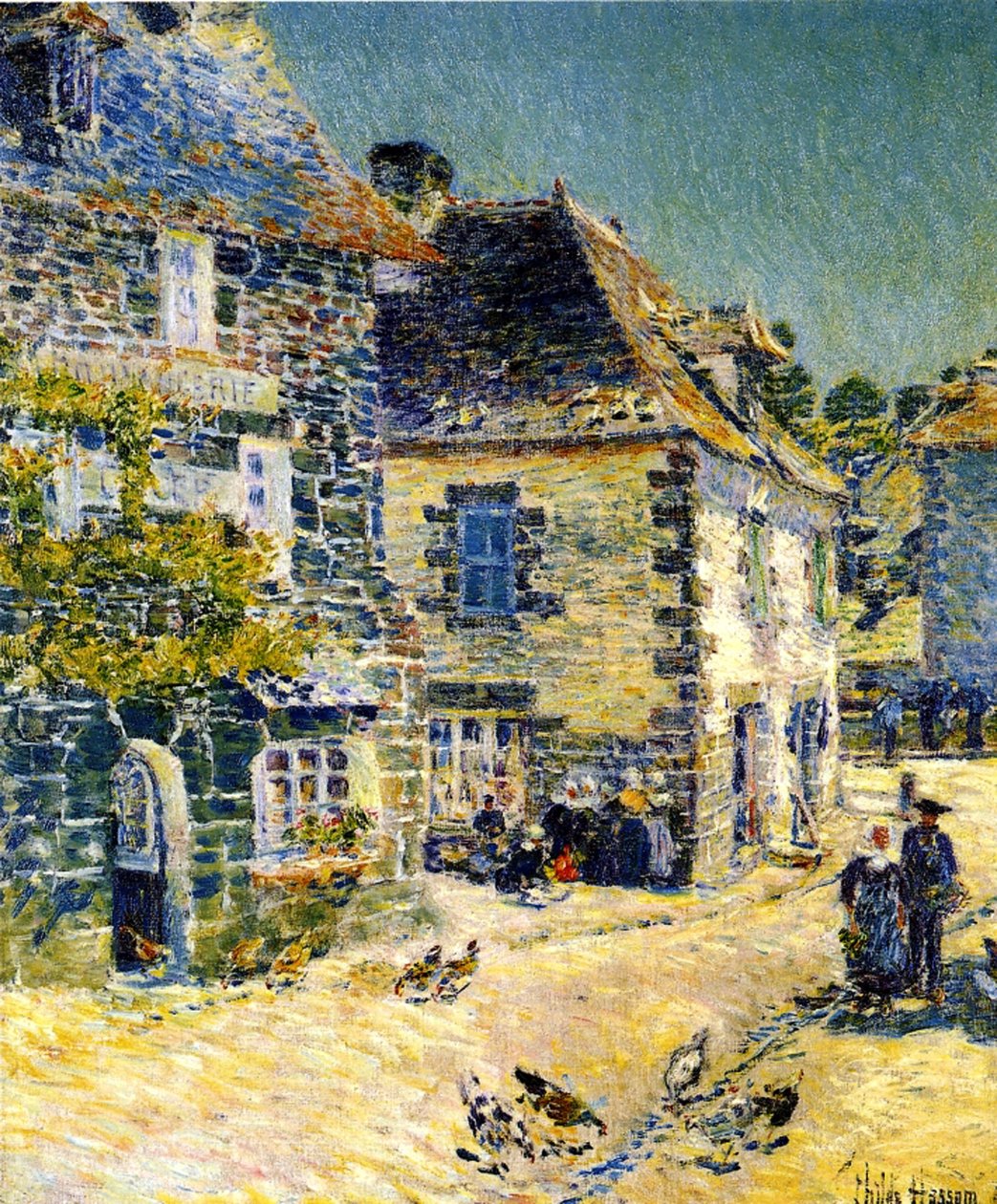 Pont Aven, Bretagne tekijältä Childe Frederick Hassam