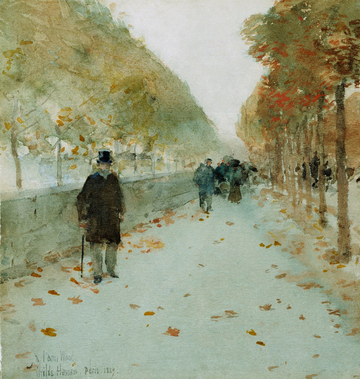 Quai du Louvre tekijältä Childe Frederick Hassam