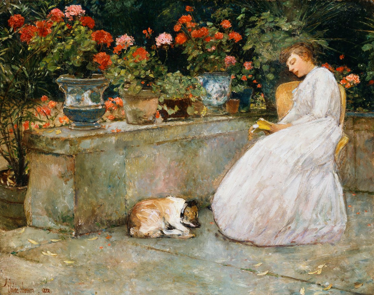 Lukeminen tekijältä Childe Frederick Hassam