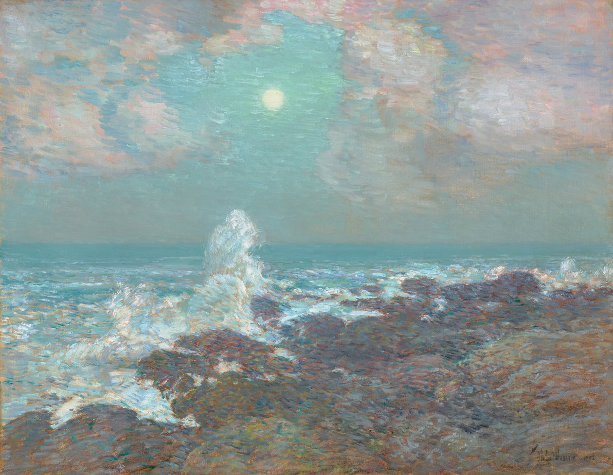 Seascape-Isles of Shoals 1902 (Öljy kankaalle) tekijältä Childe Frederick Hassam